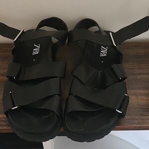 Zara Women's Strappy Black Sandals